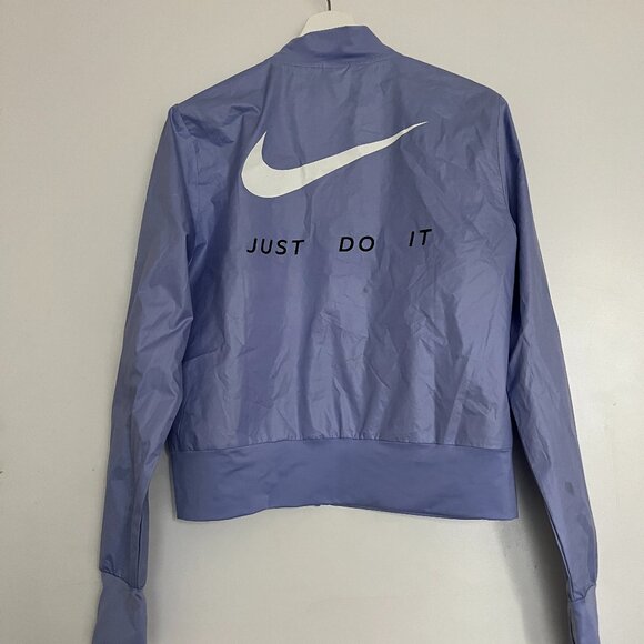 Nike Running Jacket Light Weight Blue Jacket - Picture 1 of 3